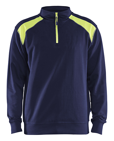 Sweatshirt bi-colour half zip 33531158 - 1